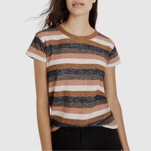 Madewell Multicolor Striped Short Sleeve Tee